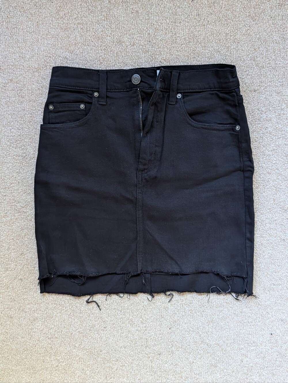 Aritzia Wilfred Free Black Denim Skirt Size 4
